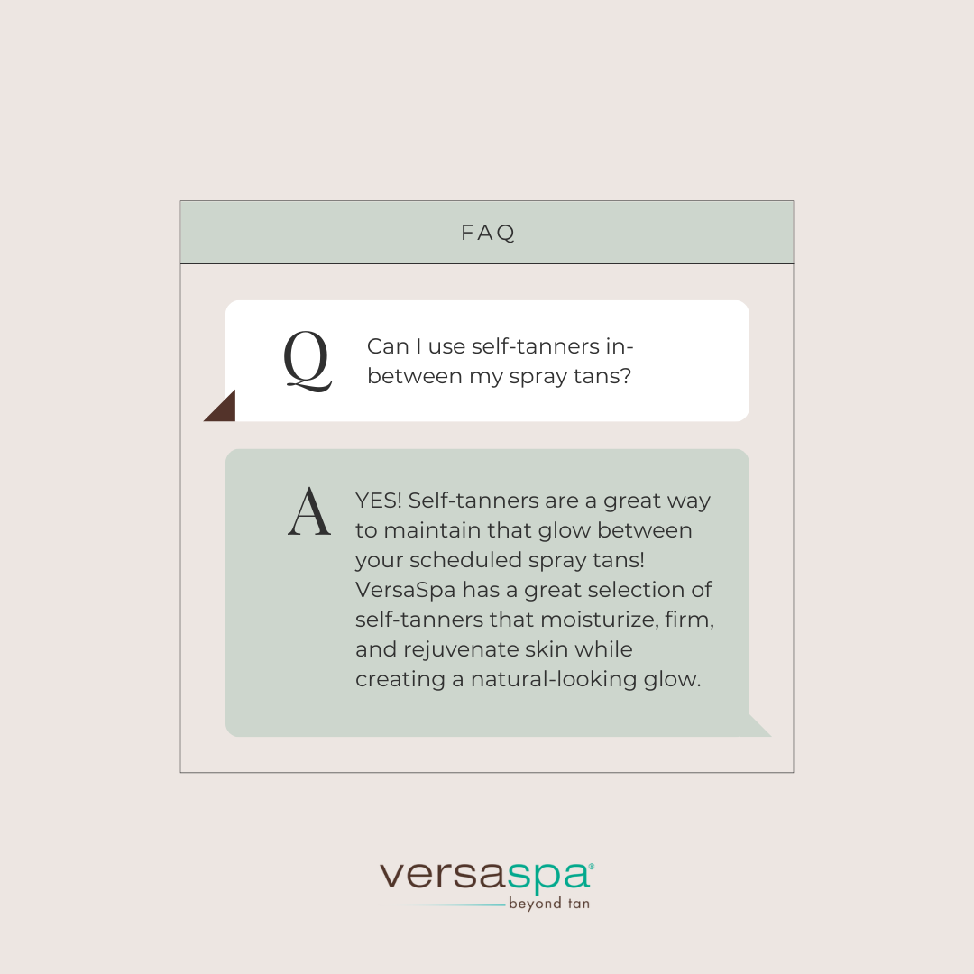 VersaSpa Social Image - Can I use Self-Tanners Between Spray Tans ...